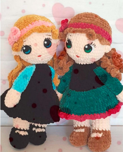 Bonecas Amigurumi Gêmeas