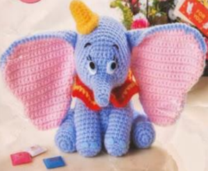 Elefanta Dumbo Amigurumi - Receita Grátis
