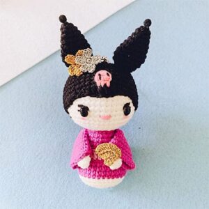 Kuromi Boneca Amigurumi Chaveiro PDF Receita Gratis