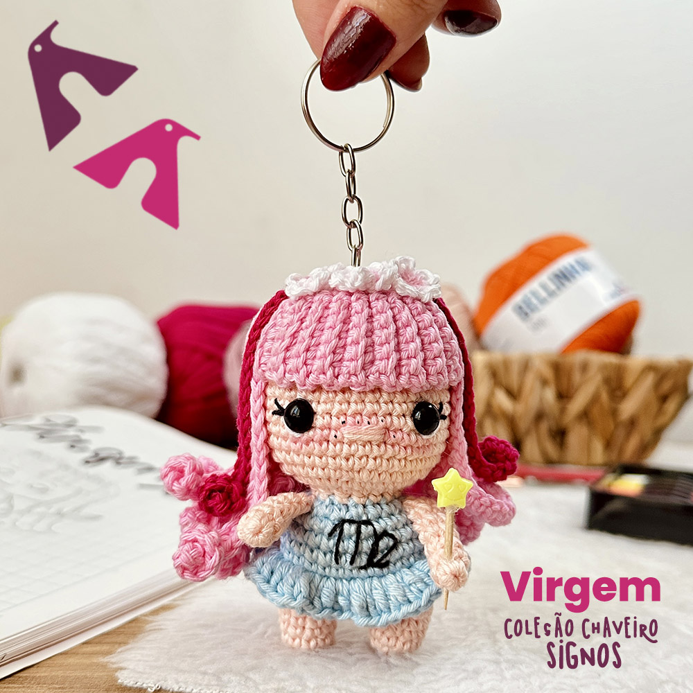 1725640088 325 Receita Amigurumi Chaveiro Virgem Armarinho Sao Jose