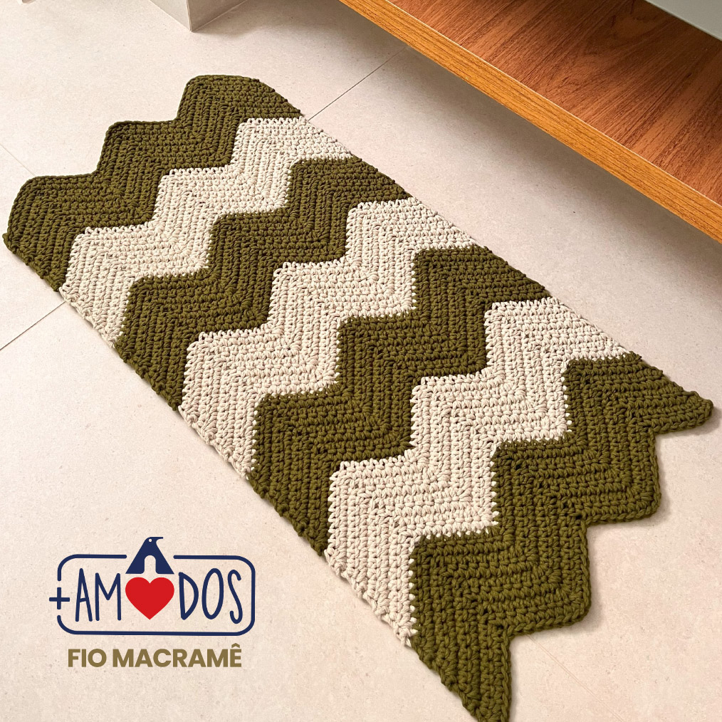 1726495090 667 Como fazer Tapete Chevron em Croche Fio Macrame