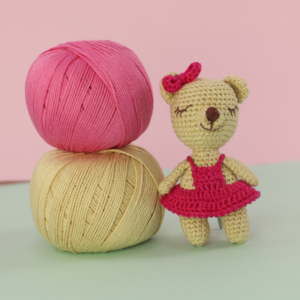 Receita Ursinha Amigurumi com Fio Amigurumi Slim ~ Armarinho São José