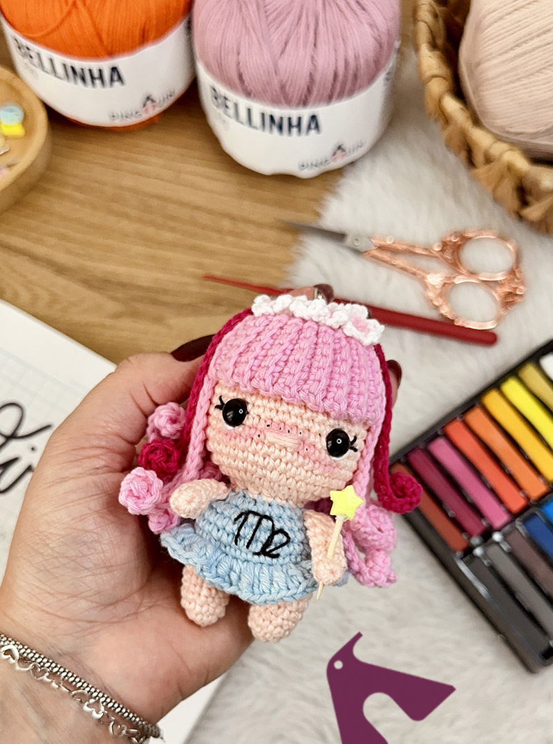 Receita Amigurumi Chaveiro Virgem Armarinho Sao Jose