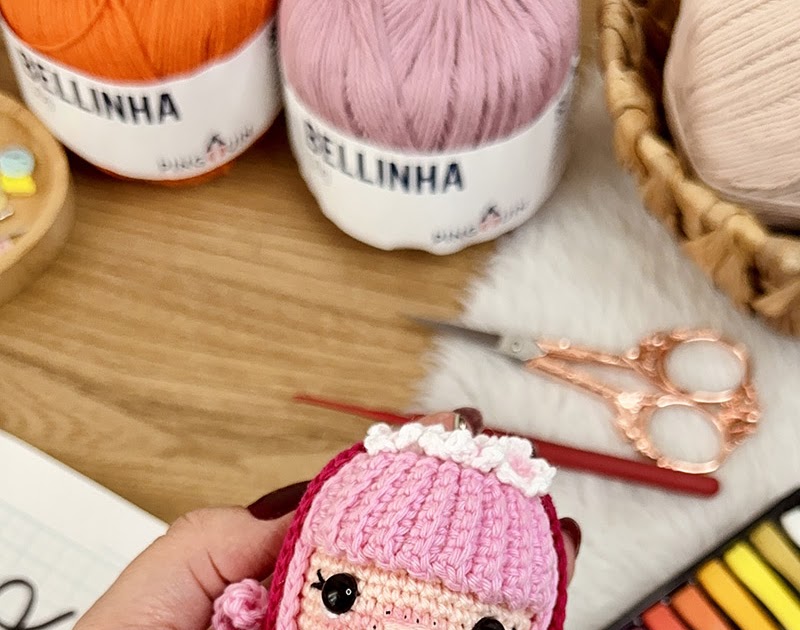 Receita Amigurumi Chaveiro Virgem ~ Armarinho São José